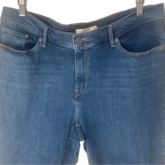 LEVI’S Classic Bootcut Jeans Stretch Mid-Rise Blue Denim - Picture 6 of 16